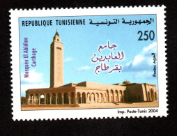 2004- Tunisia - EL Abidine Mosque In Carthage- Complete Set 1v.MNH** - Mezquitas Y Sinagogas