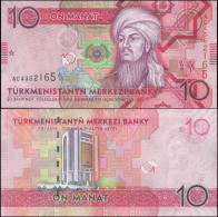 Turkmenistan 10 Manat. 2009 Paper Unc. Banknote Cat# P.24a - Turkménistan