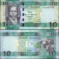 South Sudan 10 South Sudanese Pounds. 2015 Unc. Banknote Cat# P.12a - South Sudan