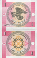 Kyrgyzstan 1 Tyjyn. ND Paper Unc. Banknote Cat# P.1a - Kirghizistan