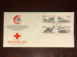 SEYCHELLES  FDC COVER 1989 YEAR RED CROSS HEALTH MEDICINE STAMPS - Seychelles (1976-...)