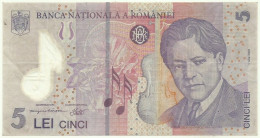 ROMANIA - 5 Lei - 2005 ( 2006 ) - Pick 118.b - Série 062D - POLYMER - Rumänien