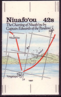 Tonga Niuafoou 1991 Cromalin Proof - Pandora - Chart Map By Capt Edwards Bounty - Bligh - 5 Exist - Tonga (1970-...)