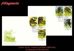 AMERICA. CUBA SPD-FDC. 2016 FAUNA. JUTÍAS DE CUBA - FDC