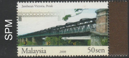 Malaysia 2008 Bridges 50 Sen Variety WMK SWU MNH - Malaysia (1964-...)