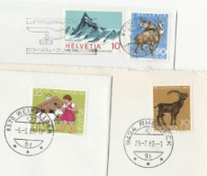 GOATS 3 Diff Cover 1960s-80s SWITZERLAND Stamps Goat - Hoftiere