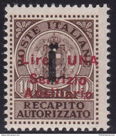 1945 GUIDIZZOLO, N° 2 1 L. Su 10c. Bruno  MNH/** - Other & Unclassified