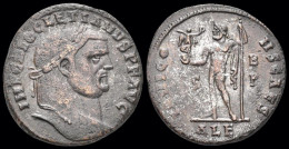 Diocletian AE Follis Jupiter Standing Left - La Tétrarchie (284 à 307)