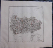 Département De La Meurthe Nancy : Rare Carte   Par Perrot Et Aupick (1824) - Cartes Géographiques