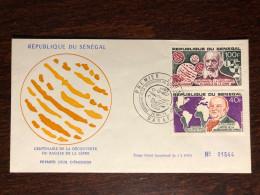 SENEGAL FDC COVER 1973 YEAR HANSEN FOLLEREAU LEPROSY LEPRA HEALTH MEDICINE STAMPS - Senegal (1960-...)