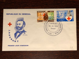 SENEGAL FDC COVER 1978 YEAR RED CROSS DUNANT HEALTH MEDICINE STAMPS - Senegal (1960-...)