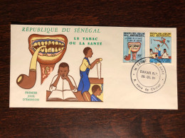 SENEGAL FDC COVER 1981 YEAR SMOKING TOBACCO HEALTH MEDICINE STAMPS - Senegal (1960-...)