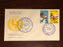 SENEGAL FDC COVER 1986 YEAR VACCINATION HEALTH MEDICINE STAMPS - Senegal (1960-...)