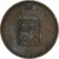 Venezuela, 5 Centimos, 1974 - Venezuela