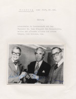 Arne Larsson Ake Senning Rune Elmqvist First Pacemaker Operation Signed Photo - Inventors & Scientists