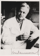 Jean Lindenmann Swiss Virologist Interferon Hand Signed Photo - Inventeurs & Scientifiques