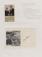 Karl Folkers American Medal Professor Biochemistry Hand Signed Picture - Inventori E Scienziati