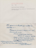 Dr Harry Goldblatt Historic Blood Pressure Pathologist Signed Letter - Inventeurs & Scientifiques