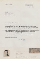 Emil Karl Frey German Lung Surgery Pioneer Hand Signed Letter - Inventeurs & Scientifiques