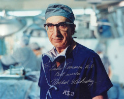 Michael DeBakey Houston USA Heart Surgeon Giant Hand Signed Photo - Inventeurs & Scientifiques