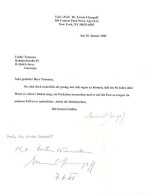 Erwin Chargoff DNA Austrian Jewish Genetic Scientist Hand Signed Letter Set - Inventors & Scientists