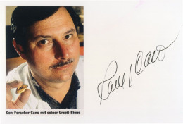 Raul Cano American Scientist Jurassic Park Beer Hand Signed Photo - Erfinder Und Wissenschaftler