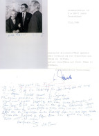 Erika Cremer WW2 German Gas Scientist Hand Signed Letter & Photo - Inventori E Scienziati