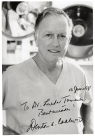 Denton Cooley First American Heart Implant Hand Signed Photo - Inventori E Scienziati