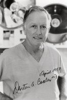 Denton Cooley First American Heart Implant Signed Autograph Photo - Inventors & Scientists
