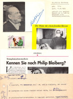 Philip Blaisberg Africa Dentist Of Heart Transplant History Hand Signed Autograph Set - Inventores Y Científicos