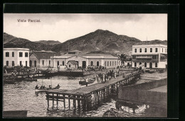 CPA Cabo Verde, Vista Parcial, Ortsteilansicht Avec Pier  - Cap Verde