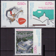 LUXEMBOURG 2007 - Scott# 1217-9 Culture Places Set Of 3 MNH - Unused Stamps