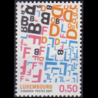 LUXEMBOURG 2007 - Scott# 1220 Transborderism Set Of 1 MNH - Unused Stamps