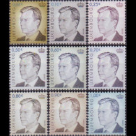 LUXEMBOURG 2004 - #1124-33A Grand Duke Henri Set Of 9 MNH - Unused Stamps