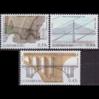 LUXEMBOURG 2003 - Scott# 1113-5 Bridges Set Of 3 MNH - Nuevos