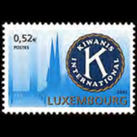 LUXEMBOURG 2001 - Scott# 1084 Kiwanis Intl. Set Of 1 MNH - Nuovi