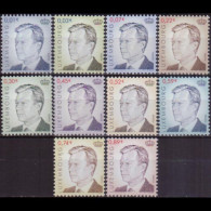 LUXEMBOURG 2001 - #1072-81 Grand Duke Henri Set Of 10 MNH - Neufs