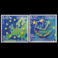 LUXEMBOURG 2002 - Scott# 1088-9 Europe Court Set Of 2 MNH - Unused Stamps