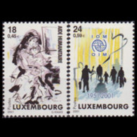 LUXEMBOURG 2001 - Scott# 1058-9 Humanitarians Set Of 2 MNH - Ungebraucht