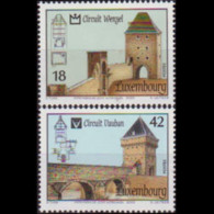 LUXEMBOURG 2000 - Scott# 1040-1 Buildings Set Of 2 MNH - Nuevos