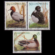 LUXEMBOURG 2000 - Scott# 1031-3 Wild Ducks Set Of 3 MNH - Nuevos