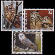LUXEMBOURG 1999 - Scott# 1004-6 Owls Set Of 3 MNH - Nuevos