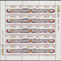 LUXEMBOURG 1996 - Scott# 940D Sheet-Railway 50th. MNH - Nuevos