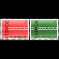 LUXEMBOURG 1971 - Scott# 500-1 Europa Set Of 2 MNH - Neufs