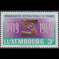 LUXEMBOURG 1969 - Scott# 479 ILO 50th. Set Of 1 MNH - Neufs