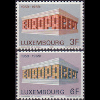 LUXEMBOURG 1969 - Scott# 475-6 Europa Set Of 2 LH - Nuevos