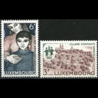 LUXEMBOURG 1968 - Scott# 470-1 SOS Village Set Of 2 LH - Nuovi