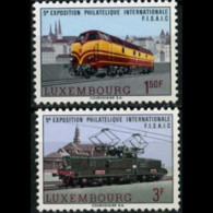 LUXEMBOURG 1966 - Scott# 442-3 Locomotives Set Of 2 MNH - Nuovi