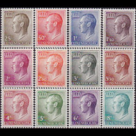 LUXEMBOURG 1965 - #418-29 Grand Duke Jean Set Of 12 MNH - Nuevos