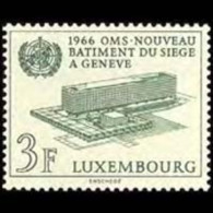 LUXEMBOURG 1965 - Scott# 434 WHO Headquarters Set Of 1 MNH - Nuevos